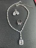 Trendy Fashion4 PCS Luxury Waterdrop Indian Jewelry Sets For Women Wedding Party Indian Dubai Bridal jewelry Sets