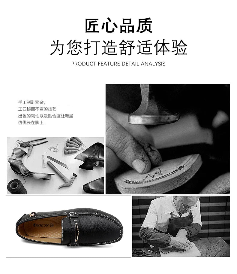 Formal Italian Shoes Men Handmade Leather Loafer Driving Flats Slip-on Casual Shoes Luxury Comfy Moccasins Dress Shoes for Men