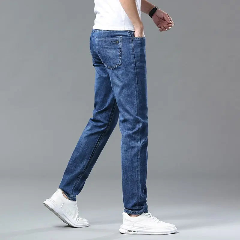 Men's New Fashion Business Jeans for Autumn and Winter  Classic Style Casual Stretch Slim Jeans  Men's Brand Jeans Jeans Pants