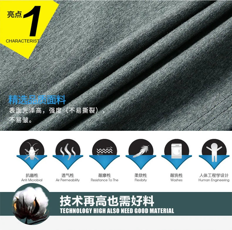 Men Summer Knit Cotton Knee Length Shorts Men Loose Sports Casual Pants Men Plus Size Breathable Lightweight Five Point Trousers