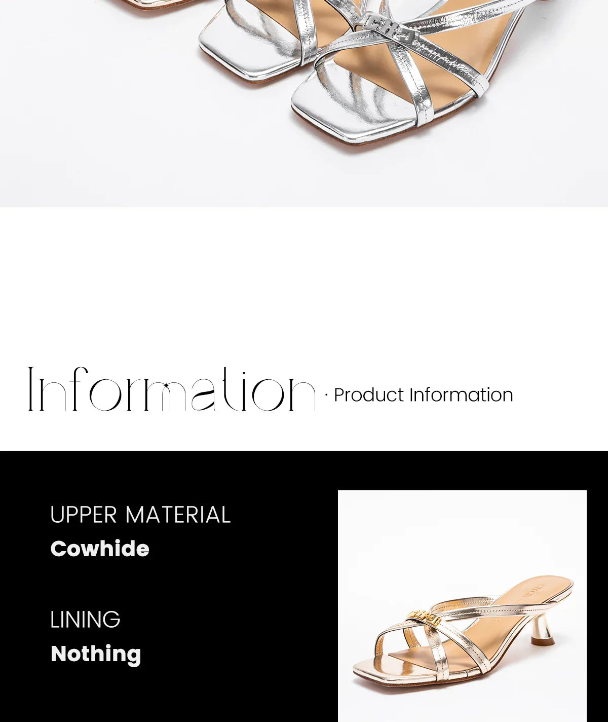 Women's Sandals Summer Cowhide New Thin Belt Business Fashion Sandals Wedding and Dinner Shoes