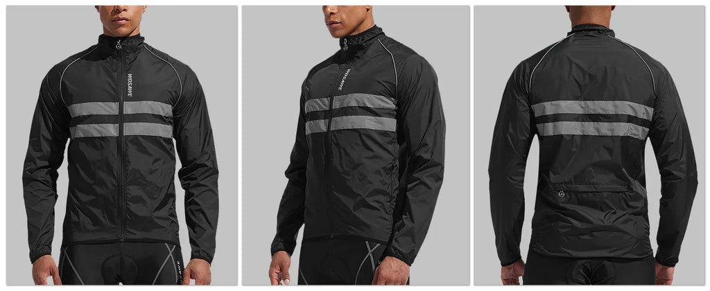 Men Cycling Windbreaker MTB Bicycle Long Sleeve Coat Water Resistant Outdoor Sport Jersey Bike Jacket Cycling Clothing