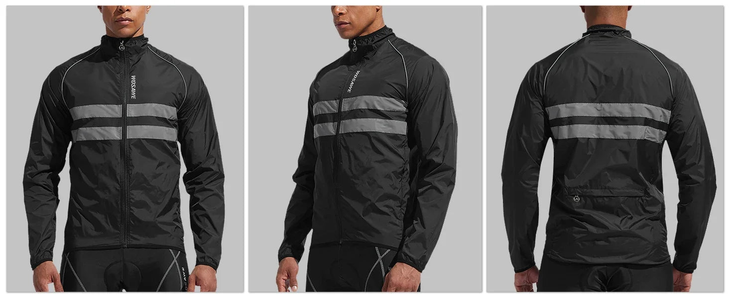Men Cycling Windbreaker MTB Bicycle Long Sleeve Coat Water Resistant Outdoor Sport Jersey Bike Jacket Cycling Clothing