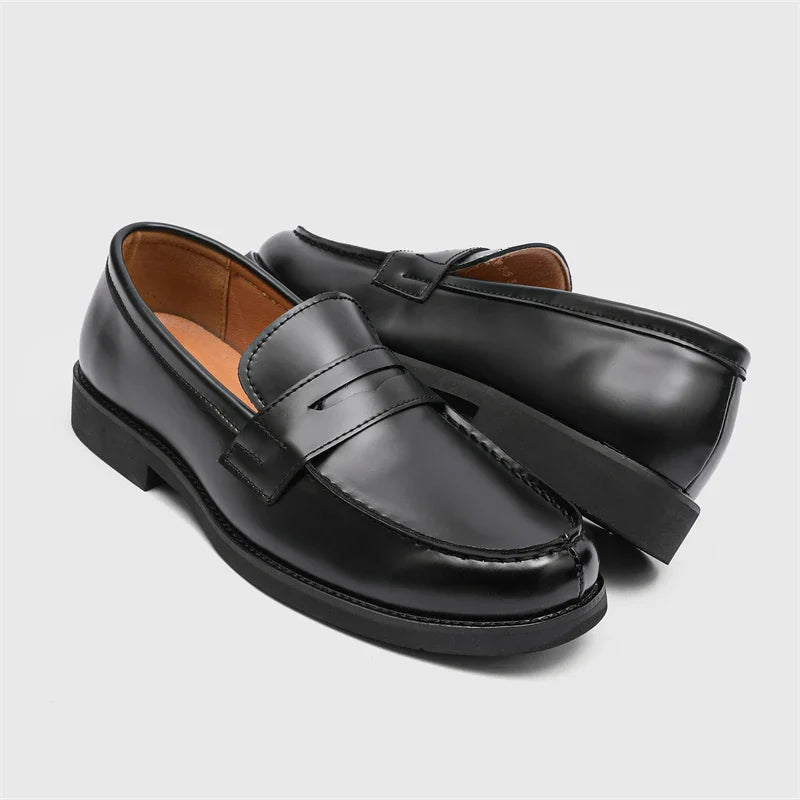 Handmade Casual Shoes Hot-selling Slip-on Flats Leather Mens Dress Loafers Luxury Comfy Moccasins Male Walking Business Shoes