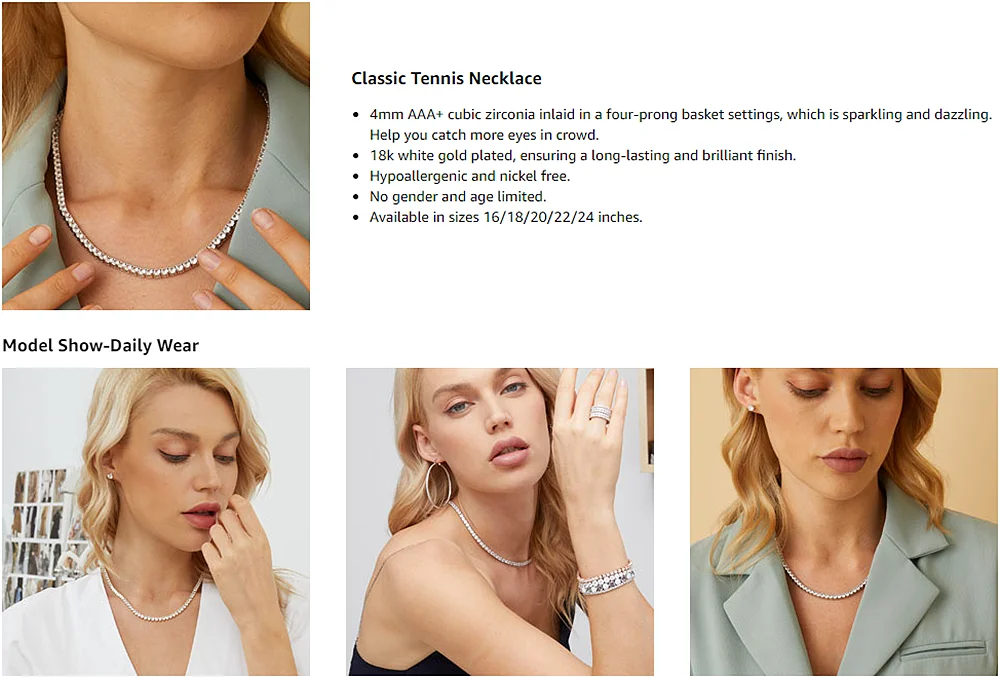 Certified Full Moissanite Tennis Necklaces Bracelets For Women Men 100% S925 Silver 3/4/5/6.5mm Lab Diamond Riviera Necklace