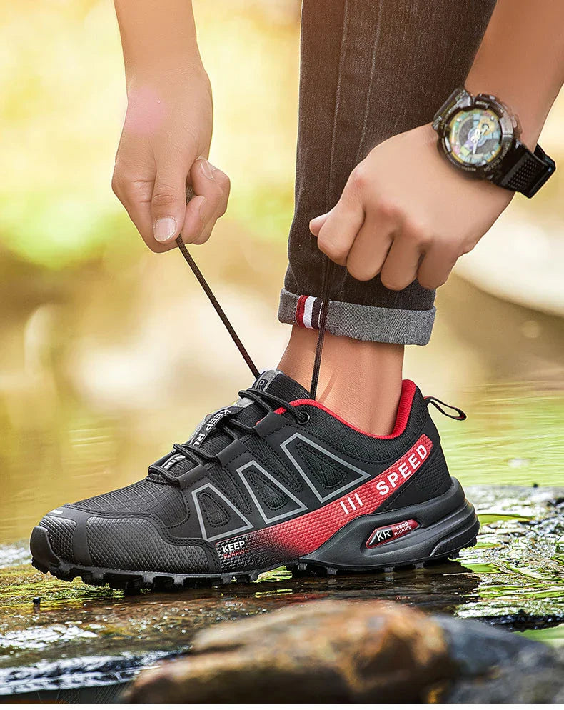 Men's Waterproof Hiking Shoes, Outdoor Sports Shoes,Lace-up Hiking Shoes, Women's Hiking Shoes, Non-slip Tactical Hunting Shoes