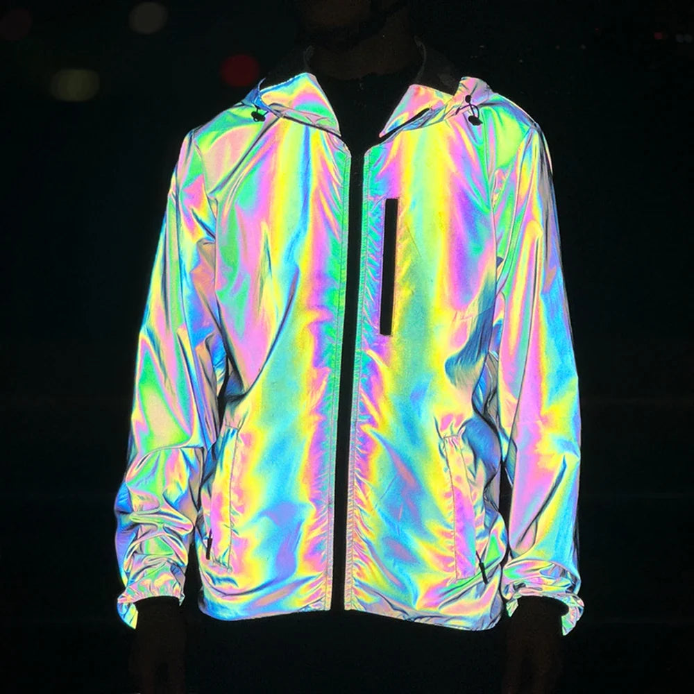 Reflective Cycling Jacket Winter Autumn Bicycle Windbreaker Bike Soft Windproof Waterproof Motorbike Jacket Men Coat