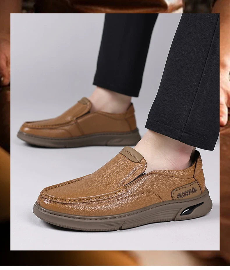 Spring Summer 2026 New Loafers for Men Soft Sole Fashion Business Casual Leather Shoes Male British Style Designer Shoe Man