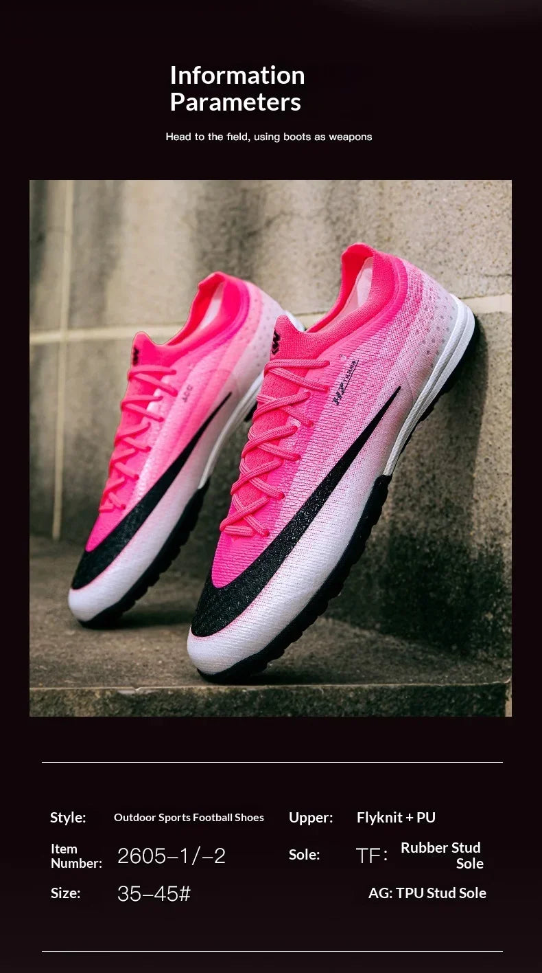 New Men Soccer Shoes Hot Sale Women Professional Football Boots Futsal Cleats Ultralight Unisex High-quality TF/FG Sneakers