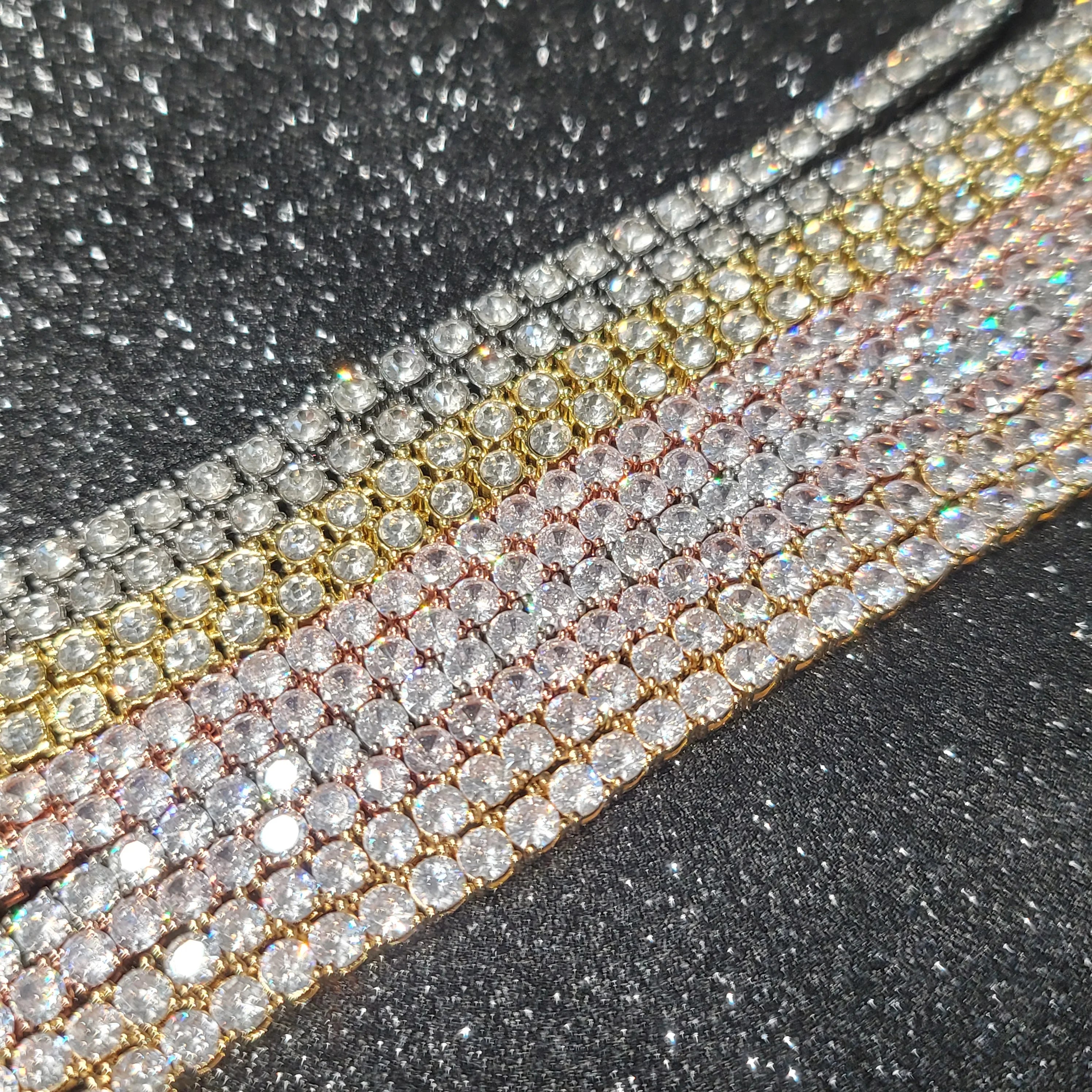 Luxury Iced Out Necklace For Women Charms Tennis Chain Large Crystal Zircon Pendant Chains Hip Hop Jewelry Wedding Gifts