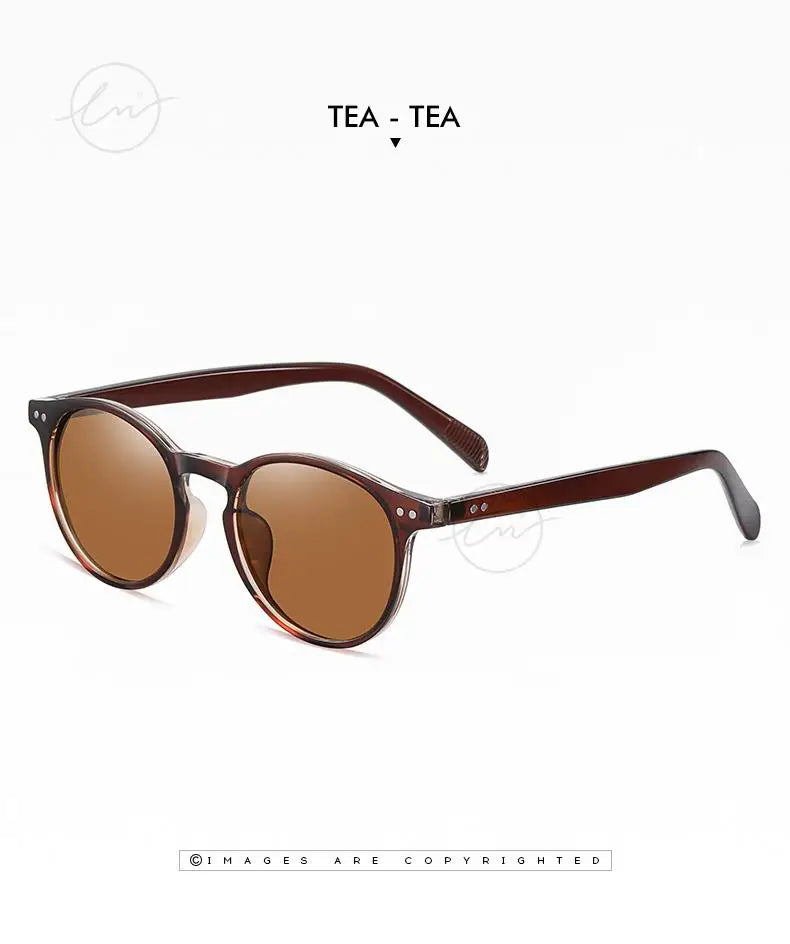 Retro Round Sunglasses Women Men Ultralight TR90 Polarized Unisex Driving Shades Vintage Sun Glasses UV400 Gafas De Sol