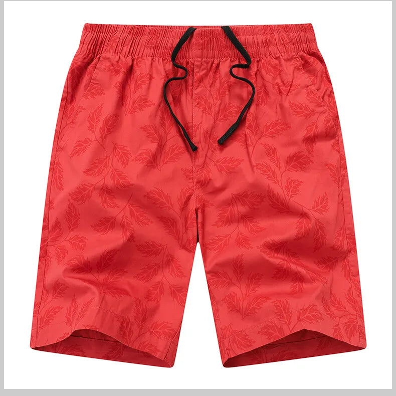 Men's Printed Casual Shorts Summer Light Weight Shorts Outdoor Sports Cool Breathable Beach Relaxed Fit Cotton Cargo Shorts