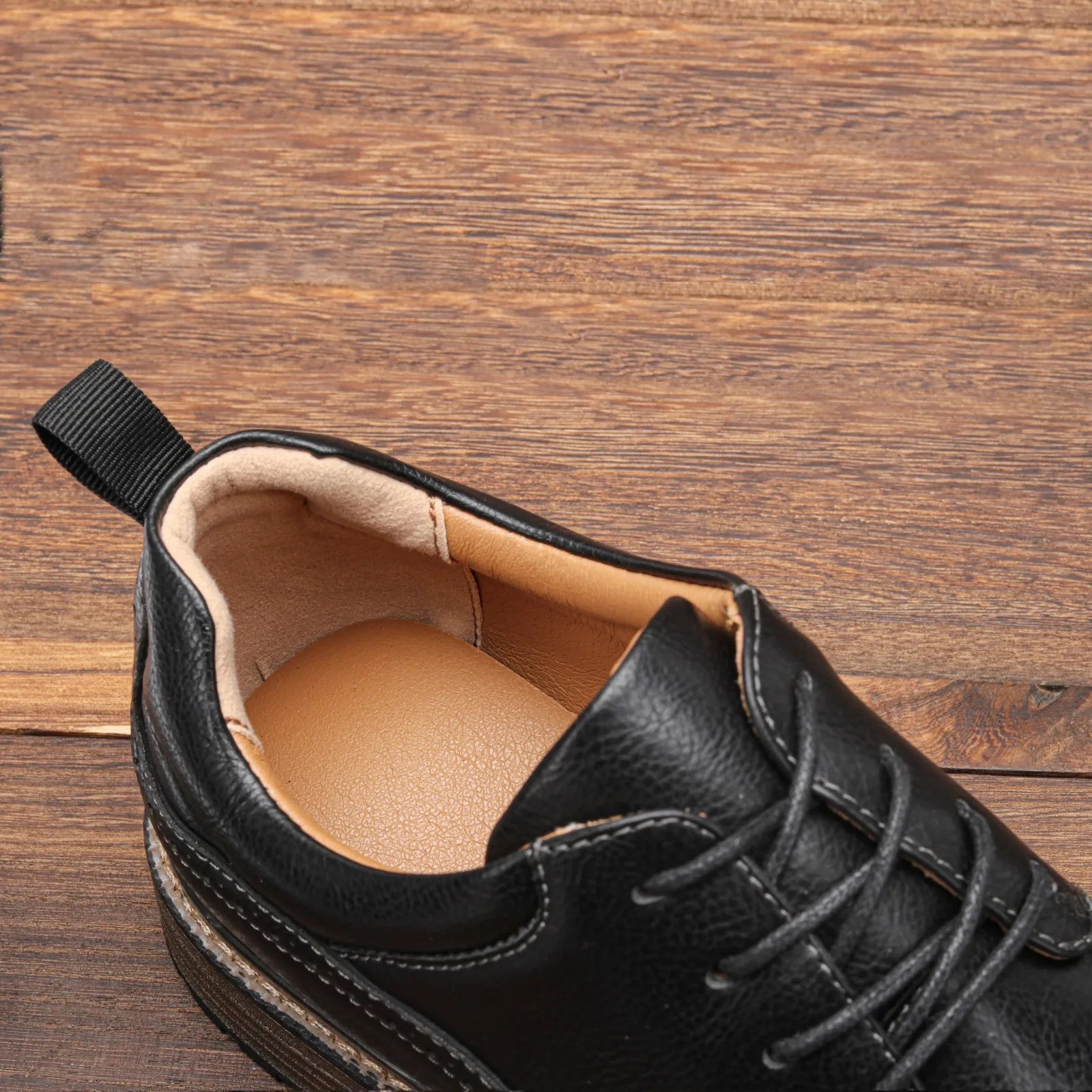 Size 40-46 Men's Casual Leather Shoes Comfortable Fashion Brand Derby Shoes