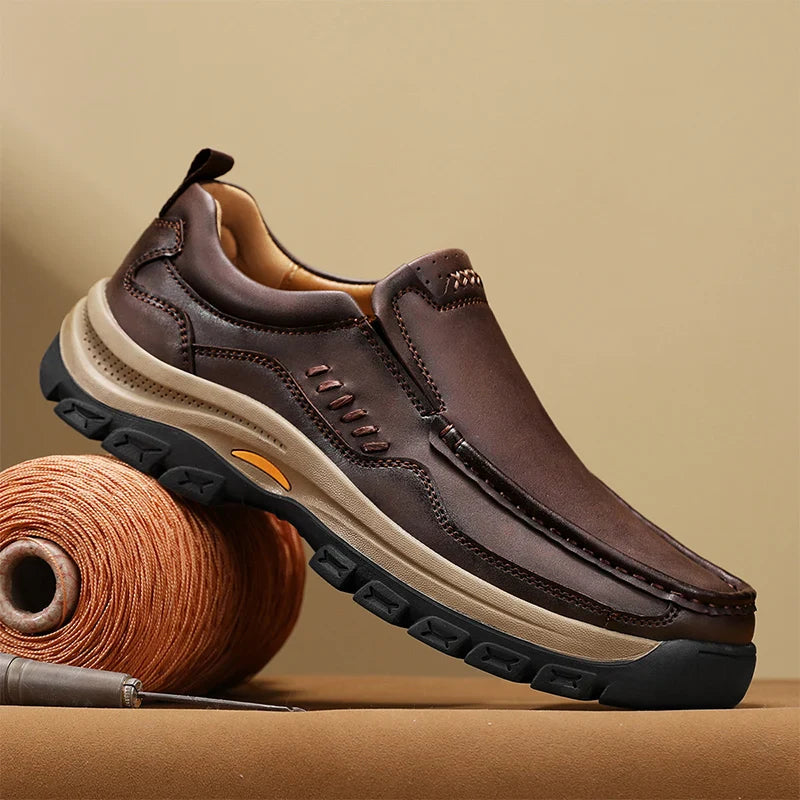 Spring 2025 New Men's Shoes: Versatile Casual Shoes, British Middle-aged Dad Shoes, and Fashionable Business Leather Shoes