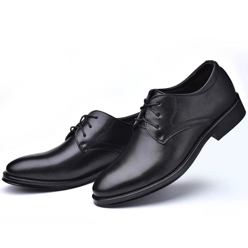 Men's Classic Oxford Shoes Casual Derbys Dress Business Formal Lace-Up Footwear for Men