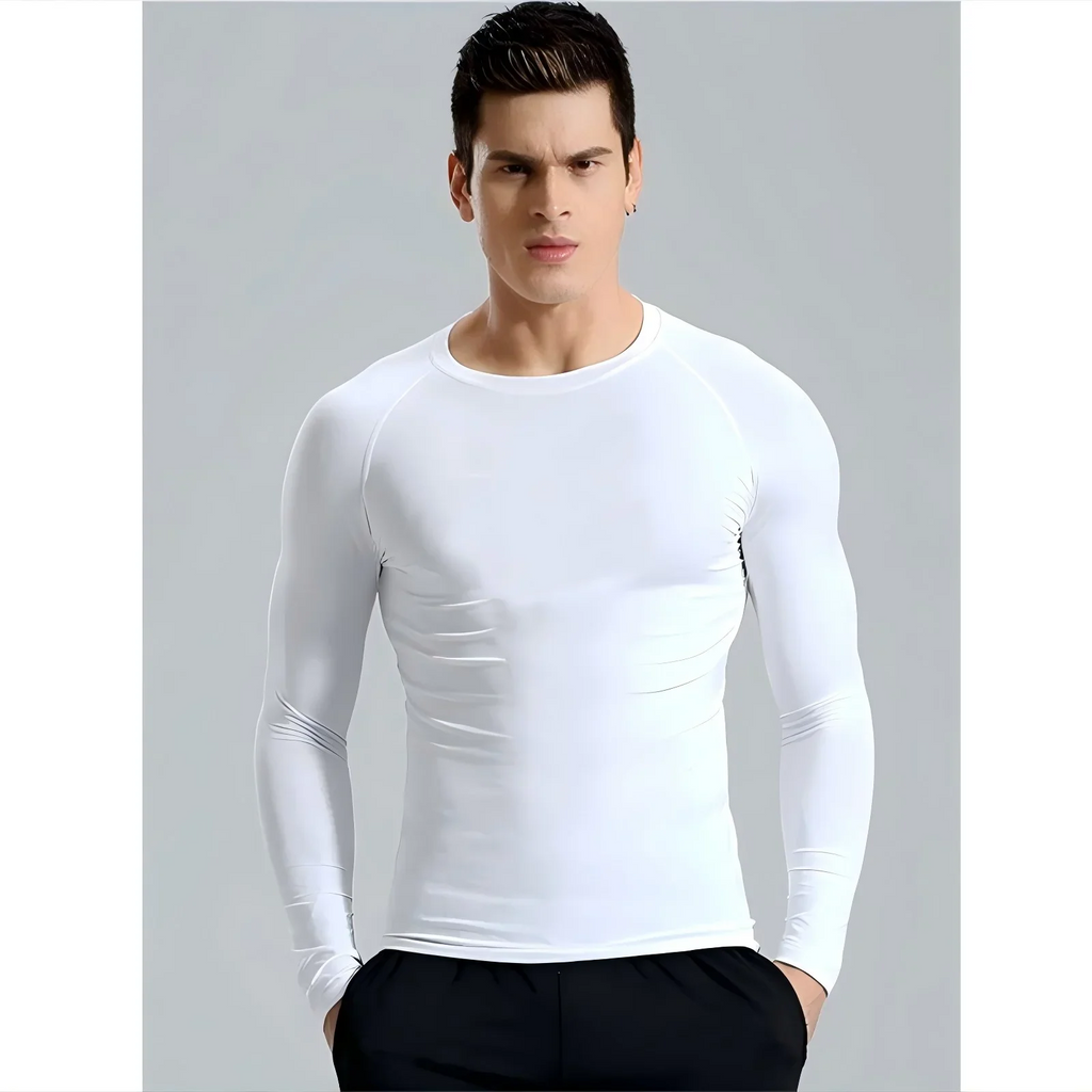 Men Sport T-shirt Quick Dry Bodybuilding Running Shirt Long Sleeve Compression Top Gym T Shirt Men Fitness Tight Rashgard