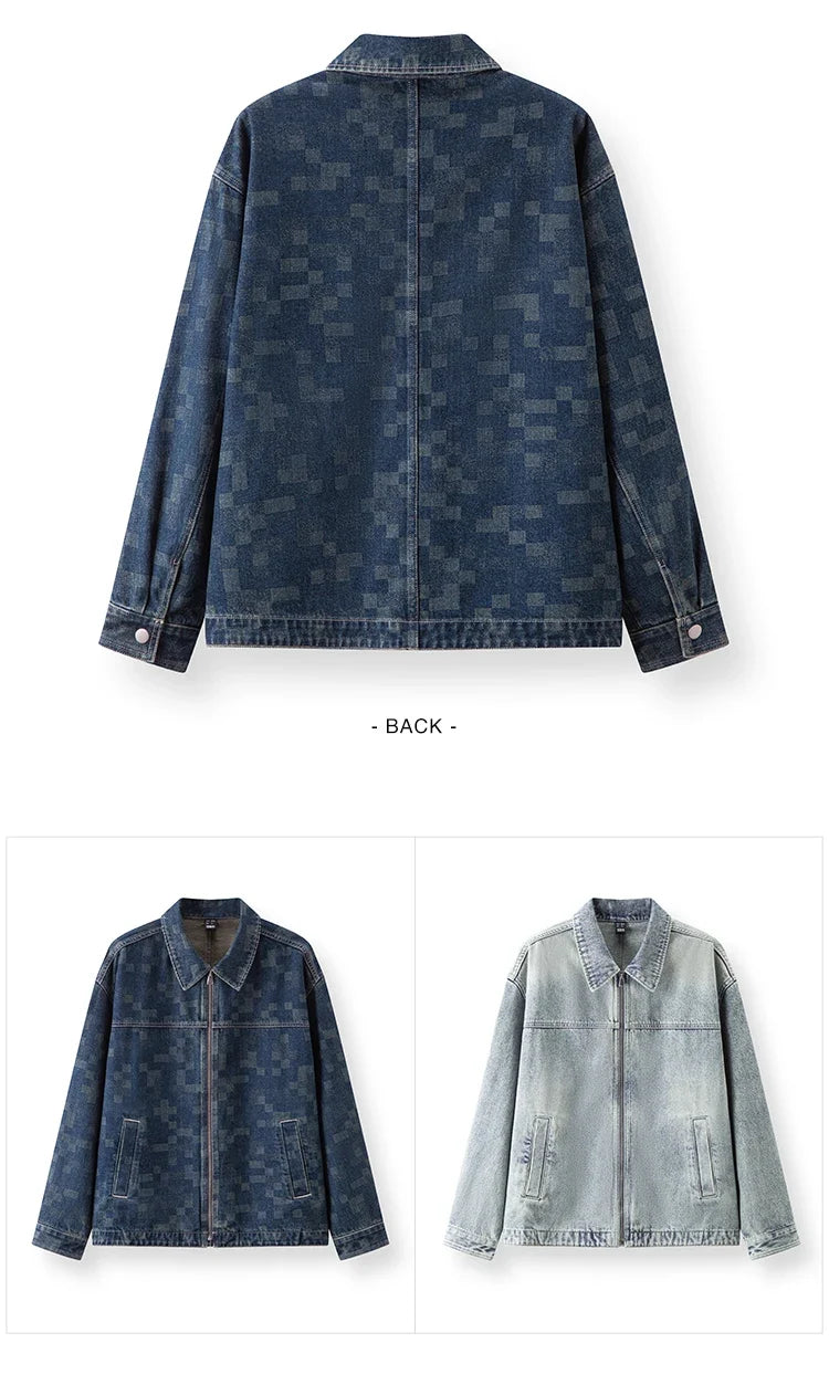 Jacket Men Vintage Denim Jacket Clothes 2025 New Spring Top Fashionable Trendy Versatile Denim Jacket