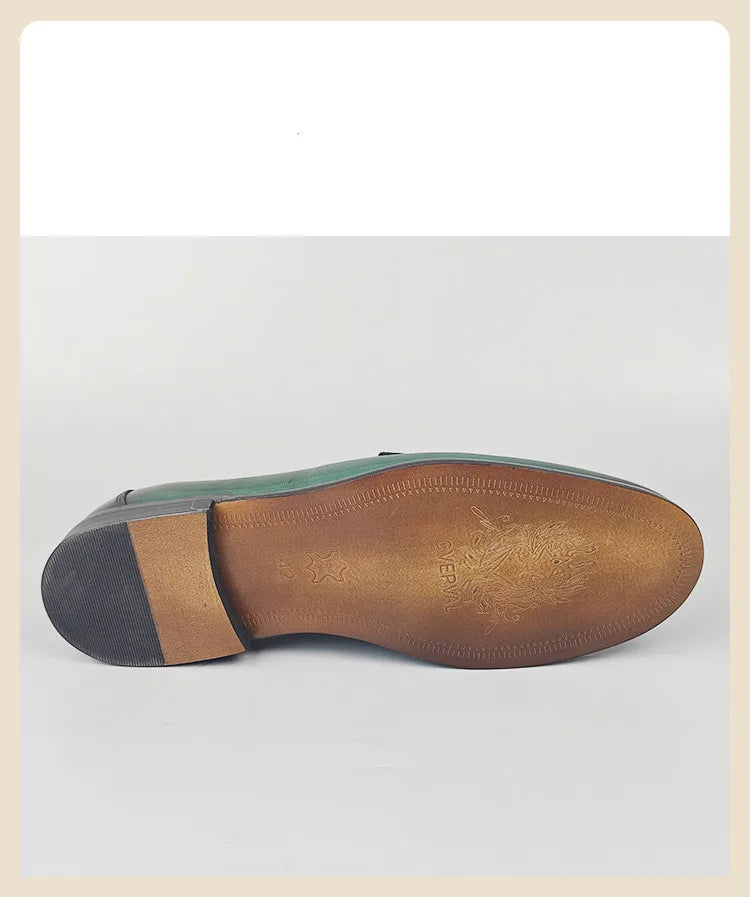 Classic Men Penny Loafers Genuine Leather Slip On Casual Formal Dress Shoes Mens Wedding Party Office Moccasins Shoes