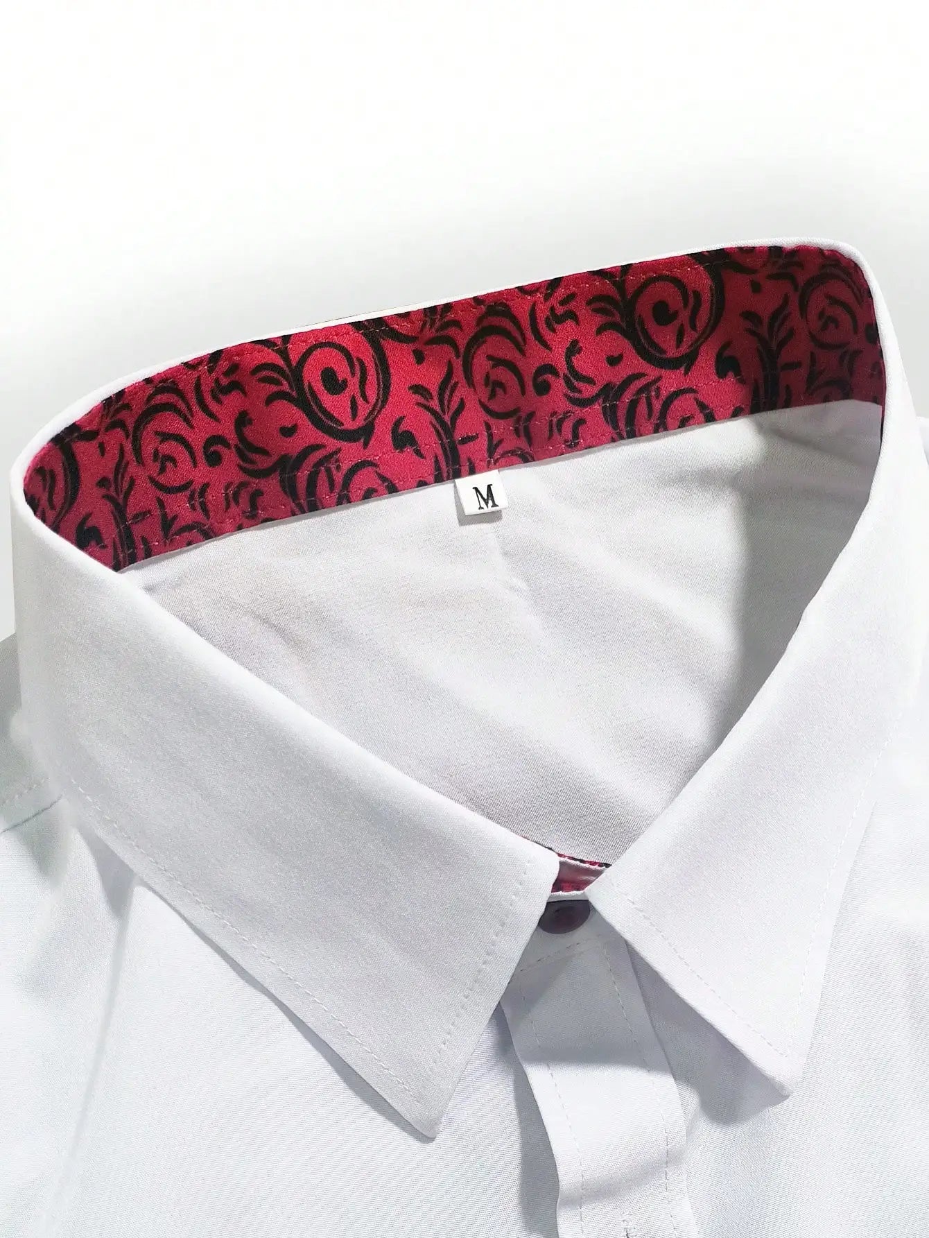 2025 FGKKS Men White Shirt Brand New Trendy Patchwork Long Sleeve Elastic Four Season High Street Male Dress Shirt