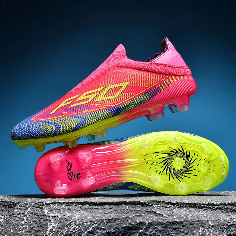 New Men Football Boots High-quality Soccer Shoes Sneakers Match Indoor Non-Slip Grass Cleats Mid-top Light Hot-selling Outdoor