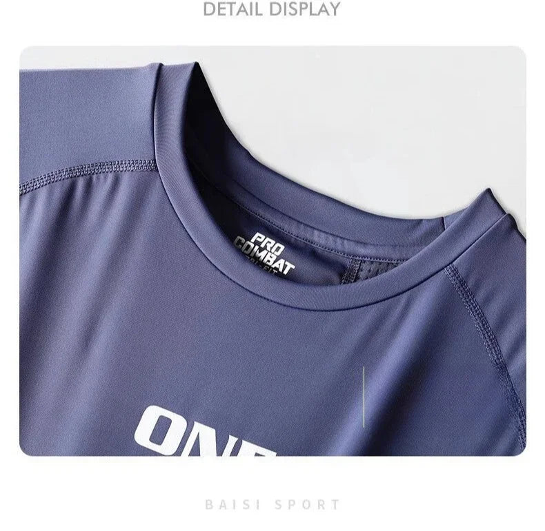 Ice Silk Long Sleeve T-Shirt Men Quick Dry Sun Protection Summer Thin Stretch Sports Top Breathable Mesh
