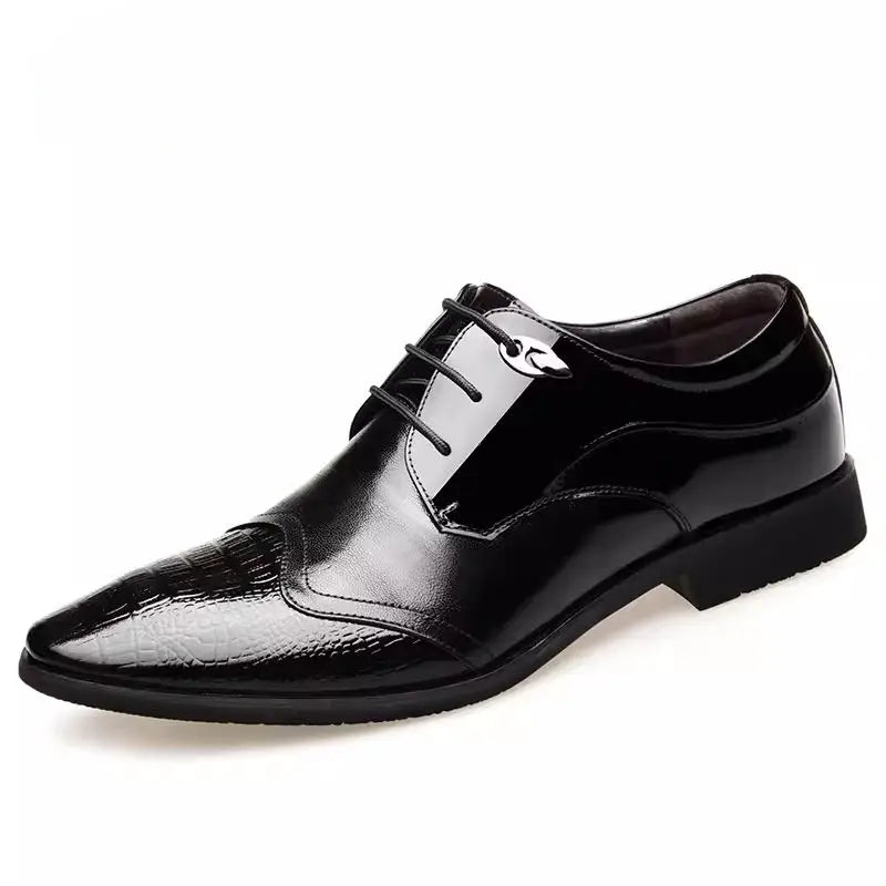 Brown Business Social Shoe Male Black Men's Formal Shoes Party Leather Casual Suit 2025 Trend Elegant and Classic Official New
