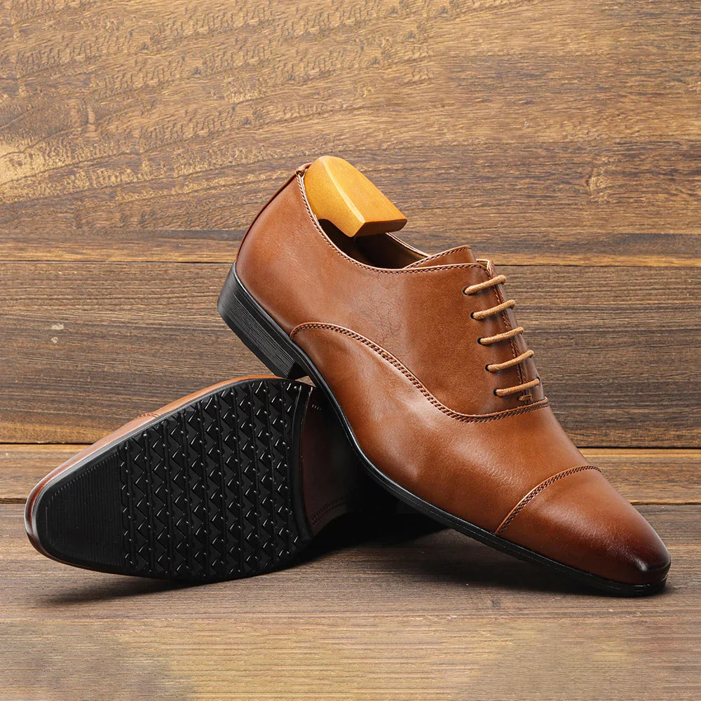 Comfortable dress shoes men, fashionable Oxford gentlemen's social men's shoe