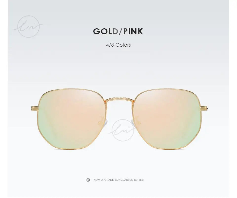 New Fashion Women Hexagon Sunglasses Men Retro Polarized Driving Coating Mirror Sun Glasses Goggle UV400 Eyewear gafas de sol