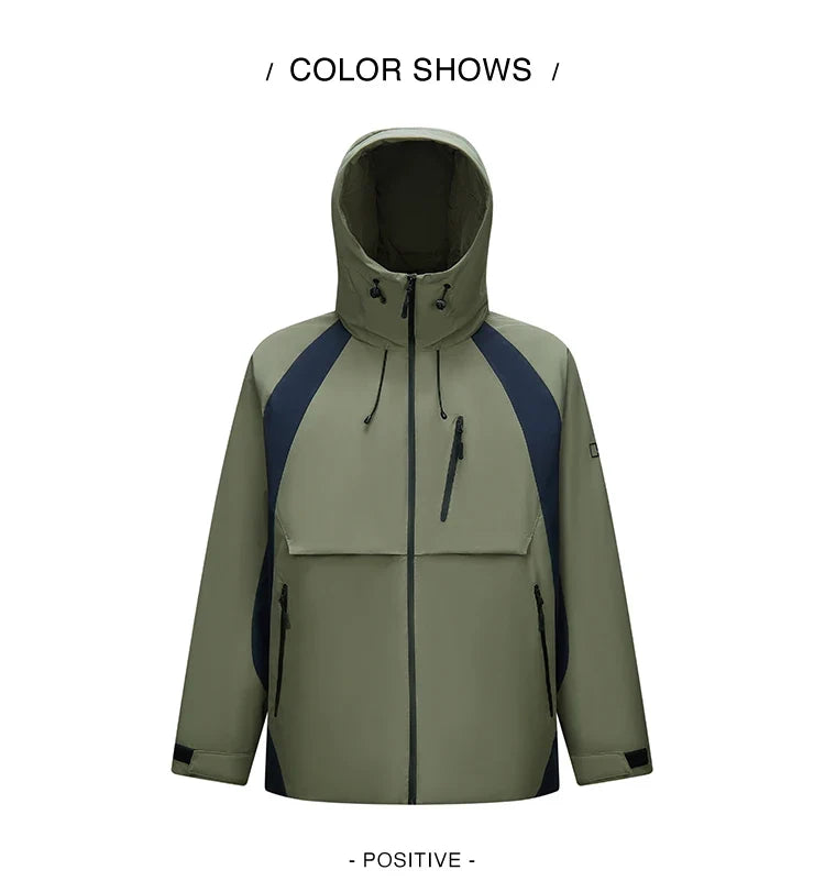 Down Jacket Men Waterproof Hooded 2026 New Winter Outdoor Windproof Warm Versatile Outerwear