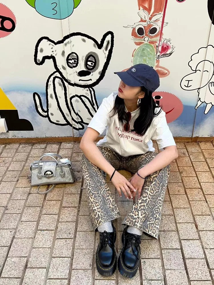 High Waisted Y2k Retro Fashion Streetwear Denim Pants