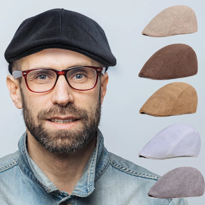 Men Berets Spring Autumn Winter British Style  Beret Hat Retro England Hats