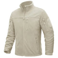 Men's Fleece Jackets Fall Winter Cold Weather Thermal Safari Jackets Windproof Full Zip Jackets Field Work Outwear