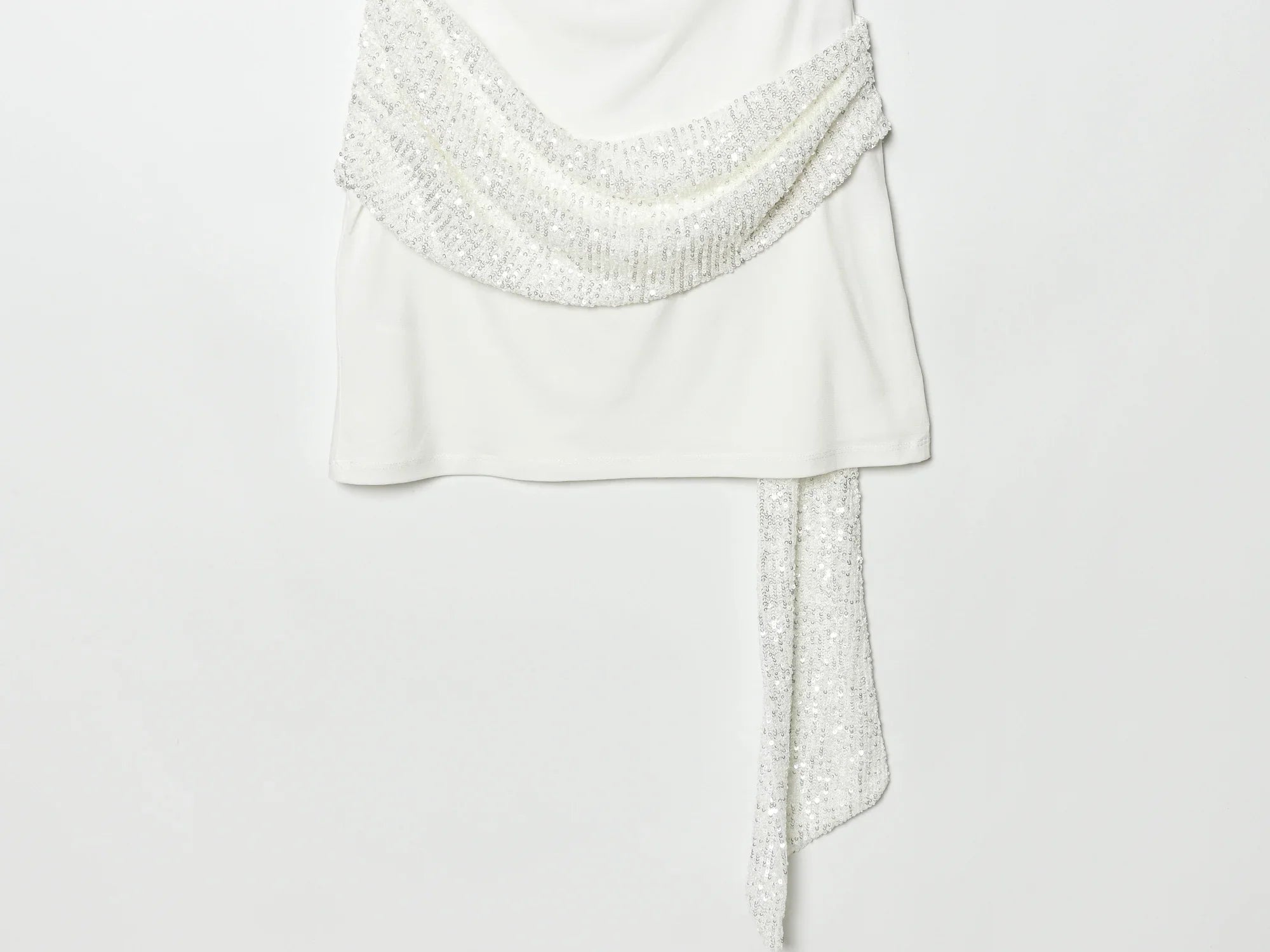 2026 Women Elegant White Short-Sleeved Backless Sequined Splicing Decoration Sexy Short Dress Woman Fashion Party Mini Dress