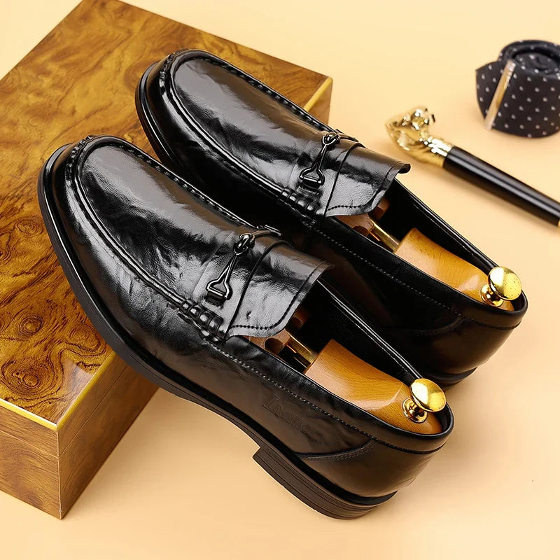 Fashion Style Man Casual Shoes Comfortable Luxury Loafers Leisure Walk Men Slip on Flats All-match Male Business Shoes Moccasins