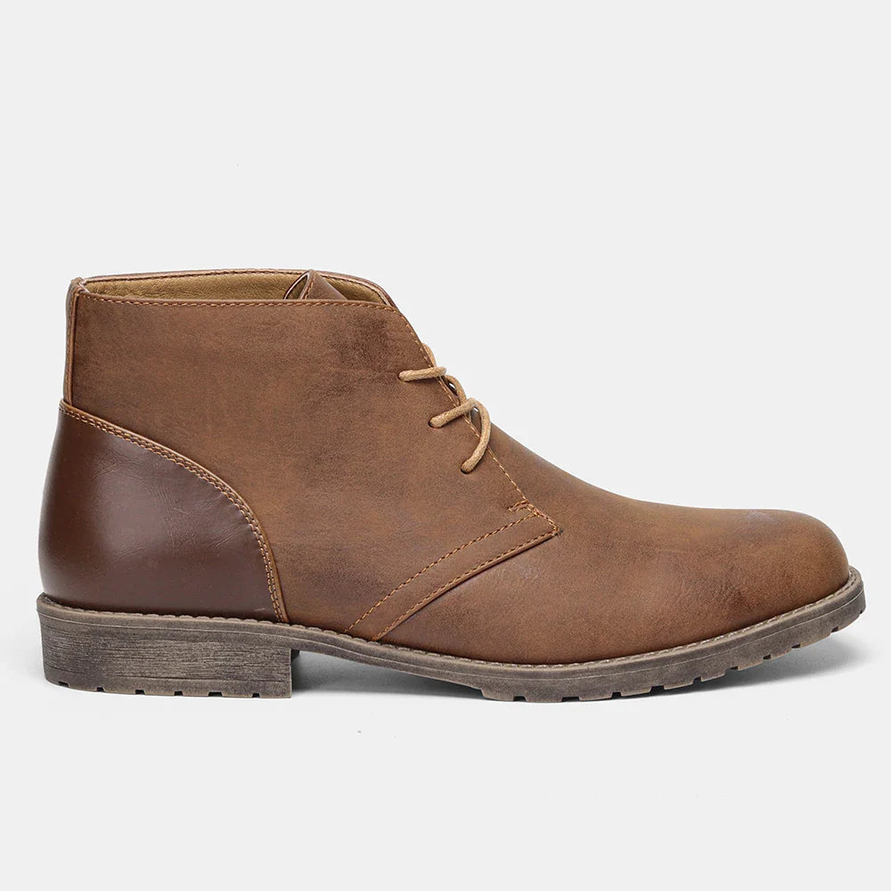 Retro American Style Men Desert Boots Ankle Boots Vintage Casual Leather Boots for Men