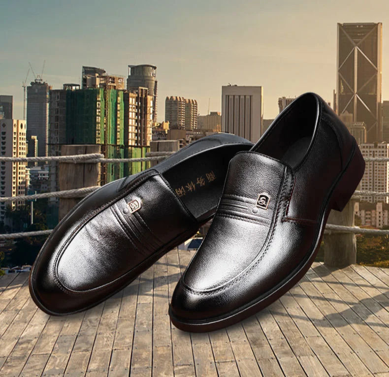 Black Social Shoe for Men Round Toe Spring Autumn Dress Shoes Man Brown New Office Cheap Clearance Gentleman Suit Footwear 39