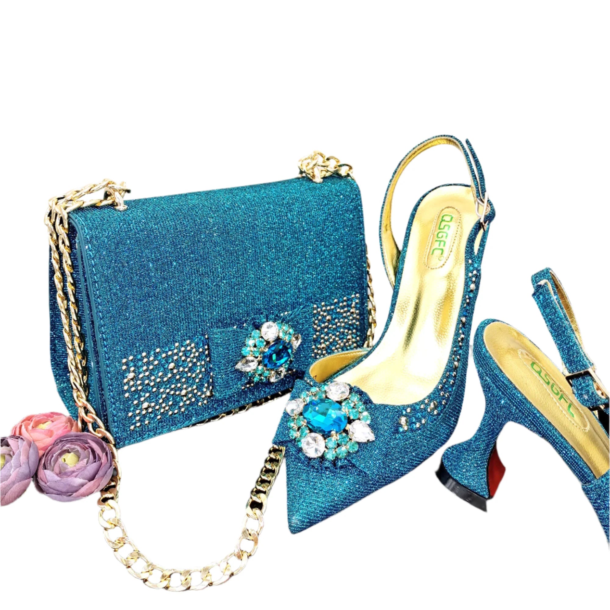 Noble Dual-Purpose Three-Dimensional Bag And Ladies Heels