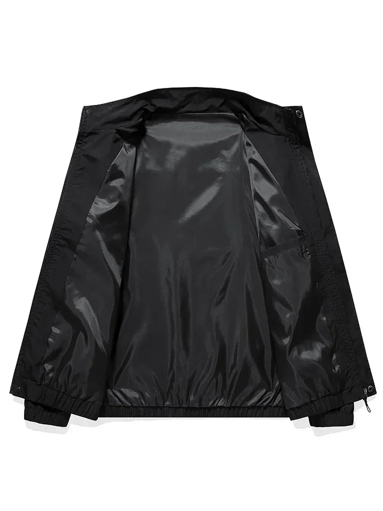 2024 New Plus Size 8xl 7xl Men Jacket Coats Spring Autumn Outdoor Windproof Black Gray Green Large 6xl 5xl Causal Windbreaker