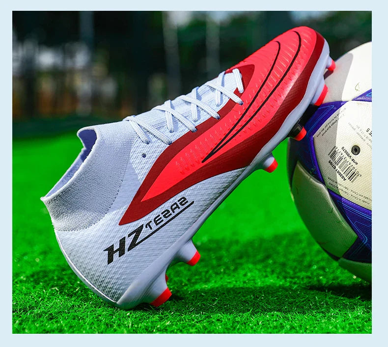 New Men Football Boots Training Breathable Cleats Adult Outdoor Non Slip Match Long Spikes Soccer Shoes Sport Boys Comfortable
