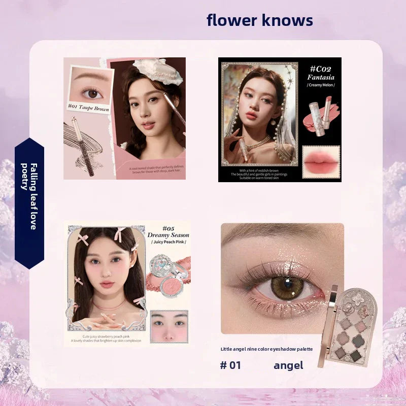 Makeup Sets Little Angel Bunny Garden Lip Glaze Blush Shell Jewelry Birthday Gift Kit De