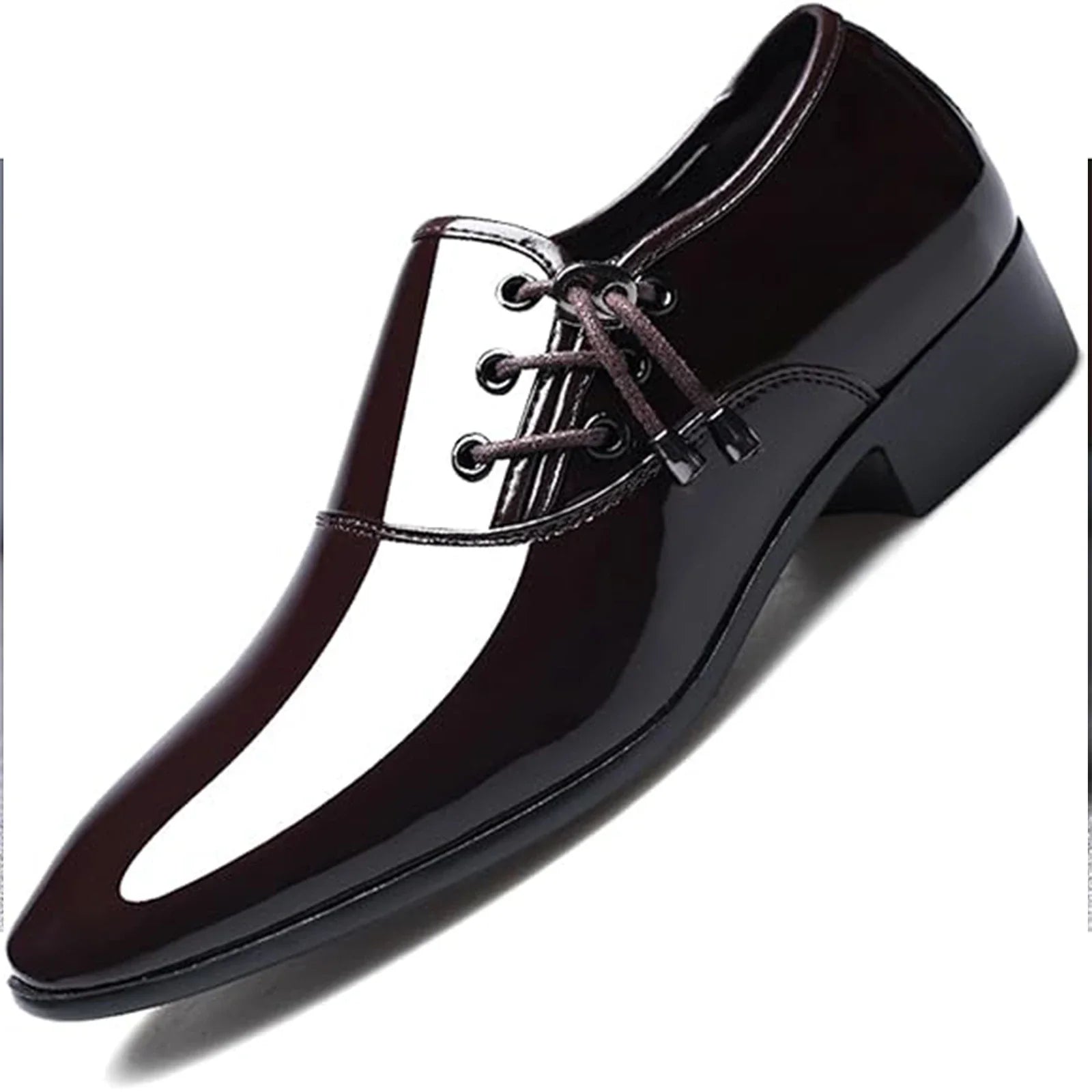 Mens Loafer Shoes Slip on OXford Dress Shoes for Men Patent Leather Modern Business Casual Driving Prom Party Wedding Comfortabl