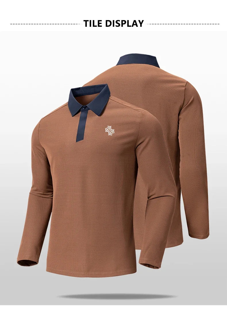 SBWL Autumn and Winter Fashion Outdoor Sports Long Sleeve Stand Collar T-Shirt Running Fitness Breathable Base Shirt Tops
