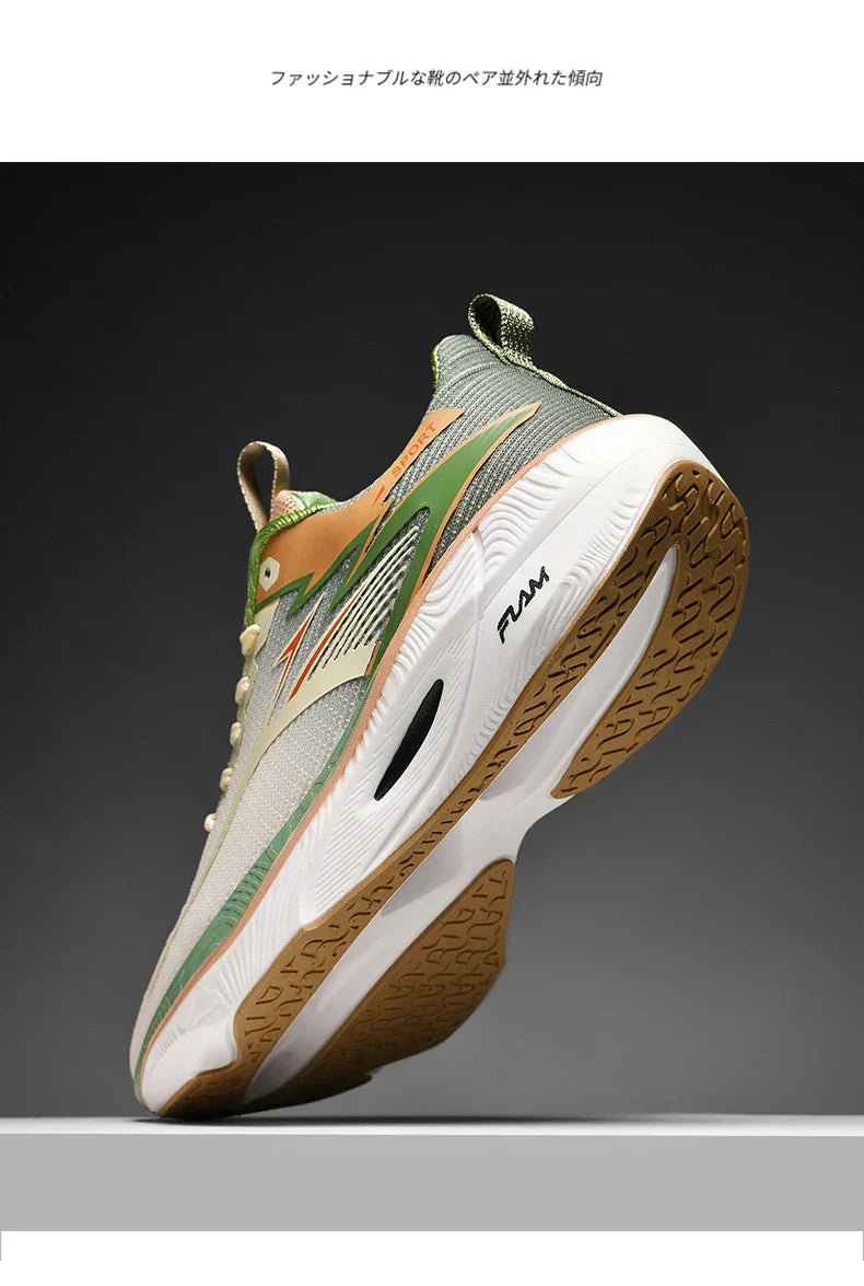 Men Sports Running Shoes Carbon Board Air Cushion Breathable Lightweight Women's Comfortable Athletic Nonskid Sneakers