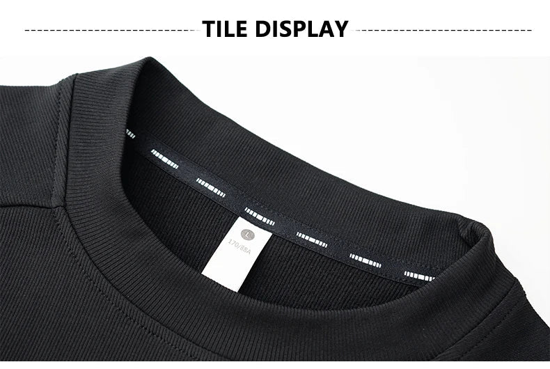 SBWL Autumn and Winter High Quality Outdoor Sports Warm Inside with Elastic Long Sleeve T-Shirt Running Fitness Base Shirt Tops
