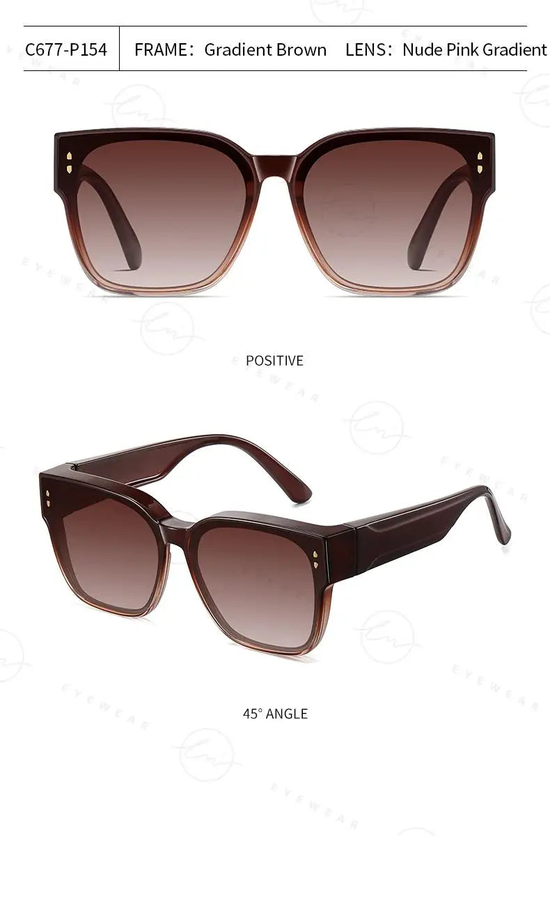 Oversized Frame Cover Optical Glasses Trend Fit Over Sunglasses For Men Women Polarized TR-90 Anti-Glare UV400 Eyewear