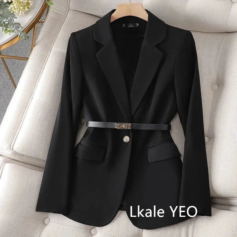Women's Suit Jacket 2025 Spring Autumn Temperament Cultivate Oneself Ladies Blazer Coat Fashion Trend Versatile Lady Outerwear