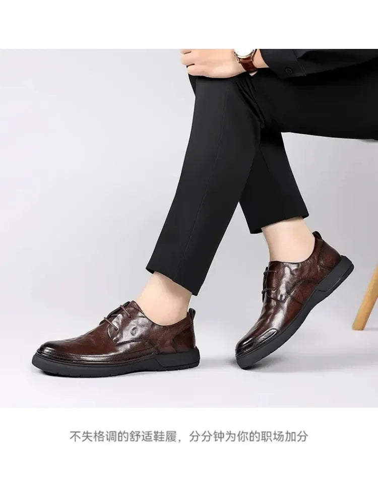 Men’s Classic Leather Dress Shoes – High-Quality Formal Footwear for Adults