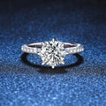1ct 2ct Moissanite Wedding Ring 925 Sterling Silver Eternity Band Lab Diamond Bride Party Rings For Women Fine Jewelry