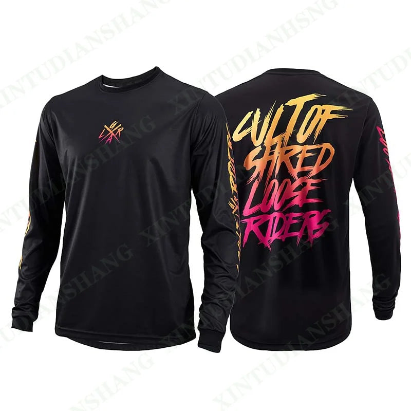 2023 Loose Rider Mens Long Sleeve Jersey BMX Enduro Downhill Jerseys MTB Mountain Bike Shirts Off Road DH Motorcycle Jersey