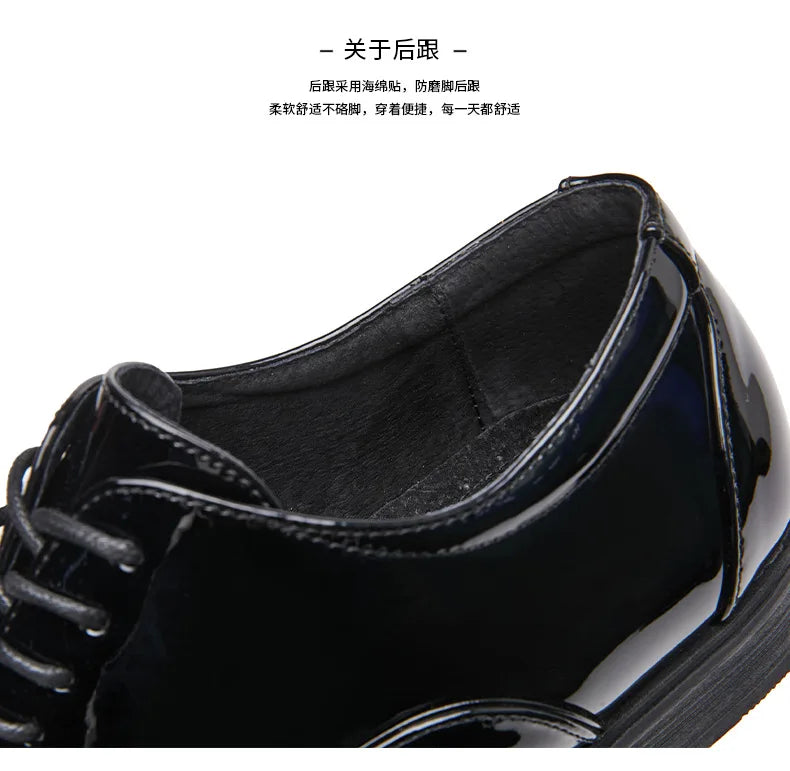 Classic Patent Leather Shoes Men Glossy Leather Shoe Man Formal Business Office Lace Up Wedding Shoes Plus Big Size 38-49